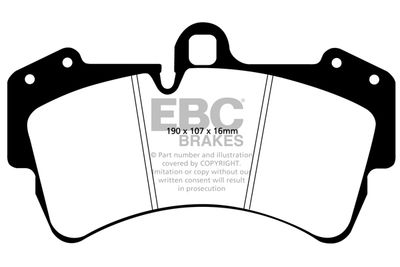 Комплект тормозных колодок, дисковый тормоз EBC Brakes DP51473NDX для VW TOUAREG
