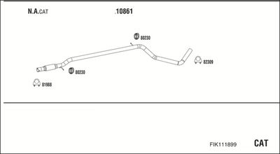 ABGASANLAGE WALKER FIK111899