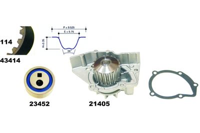 SET POMPA APA + CUREA DINTATA