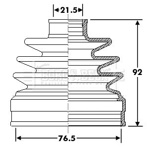 BORG & BECK BCB6312 Пыльник шруса  для SUZUKI (Сузуки)