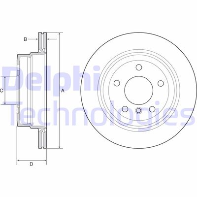 Bromsskiva DELPHI BG4946C