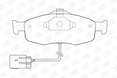 BREMSBELAGSATZ SCHEIBENBREMSE CHAMPION 571522CH 1