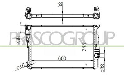 RADIATOR RACIRE MOTOR PRASCO BM804R001