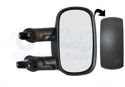 VAN WEZEL 1636802 Наружное зеркало  для FIAT DOBLO (Фиат Добло)