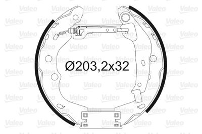 Комплект тормозных колодок VALEO 554863 для SUZUKI SWIFT