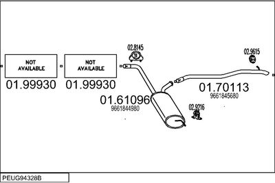SISTEM DE ESAPAMENT MTS PEUG94328B107958