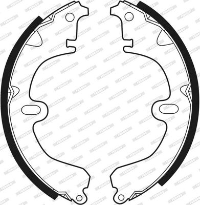 SET SABOTI FRANA FERODO FSB241 2