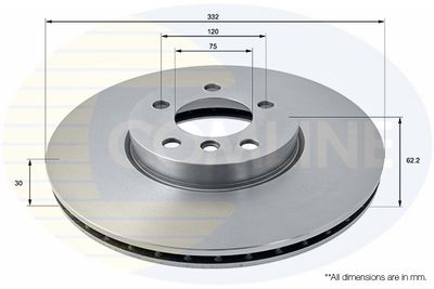 спирачен диск COMLINE ADC1756V