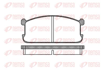 Комплект тормозных колодок, дисковый тормоз REMSA 0106.00 для MITSUBISHI CORDIA