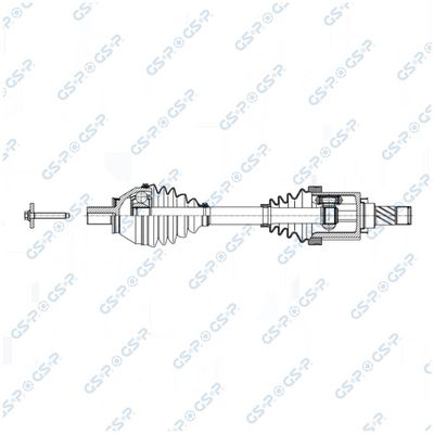 полуоска GSP 259344OL