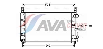 радиатор, охлаждане на двигателя AVA Clever Choice FDA2117