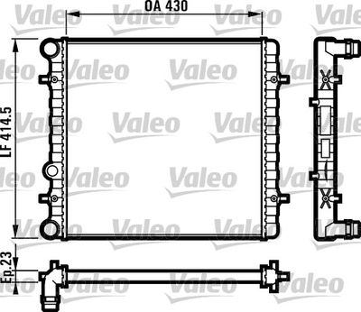 VALEO 731607 Радиатор охлаждения двигателя  для SEAT LEON (Сеат Леон)