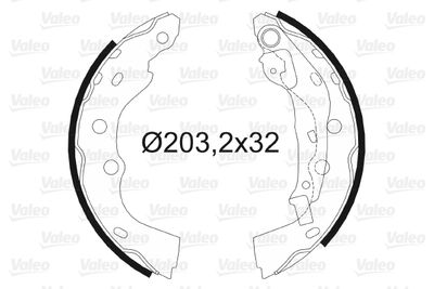 Комплект тормозных колодок VALEO 564106 для SUZUKI SWIFT