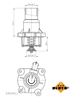 Thermostat, coolant 725030