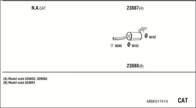 Układ wydechowy WALKER MBK017414
