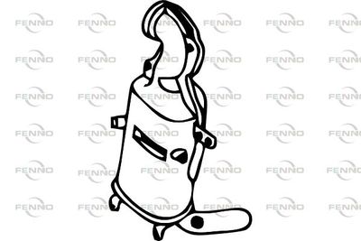 Filtr sadzy / filtr cząstek stałych, układ wydechowy FENNO P9807DPF
