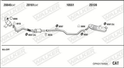 ABGASANLAGE WALKER OPK017945A