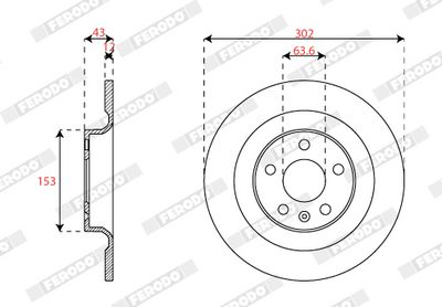 BREMSSCHEIBE FERODO DDF2827C 1