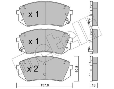 SET PLACUTE FRANA FRANA DISC METELLI 2207831