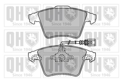 Комплект тормозных колодок, дисковый тормоз QUINTON HAZELL BP1568 для VW TOUAREG