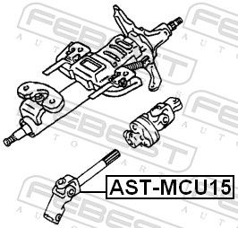 Steering Shaft AST-MCU15