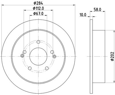 Тормозной диск TEXTAR 92326603 для SSANGYONG XLV