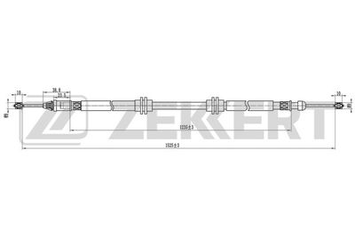Тросик, cтояночный тормоз ZEKKERT BZ-1322 для RENAULT KANGOO