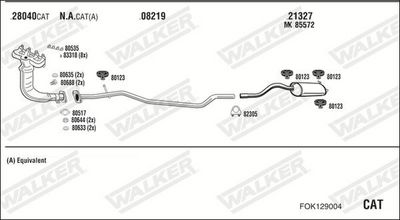 SISTEM DE ESAPAMENT WALKER FOK129004