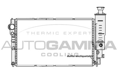 Радиатор, охлаждение двигателя AUTOGAMMA 104121 для PEUGEOT 405