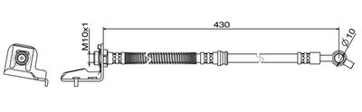 спирачен маркуч METZGER AUTOTEILE 4111865