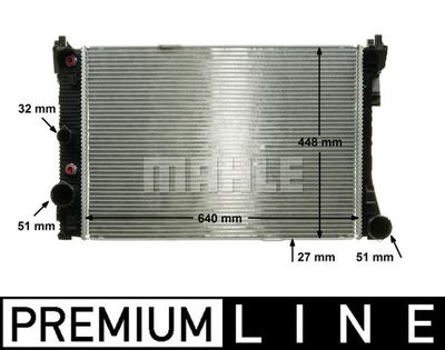 Радиатор, охлаждение двигателя MAHLE CR 988 000P для MERCEDES-BENZ GLK-CLASS