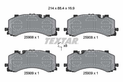 Brake Pad Set, disc brake 2590801