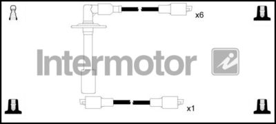 Комплект проводов зажигания INTERMOTOR 76322 для PORSCHE 911