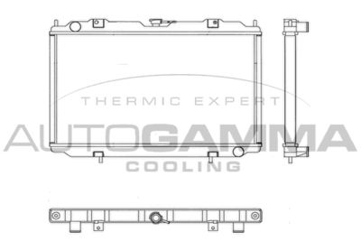 AUTOGAMMA 102187 Радиатор охлаждения двигателя для NISSAN MAXIMA / MAXIMA QX V (A33)