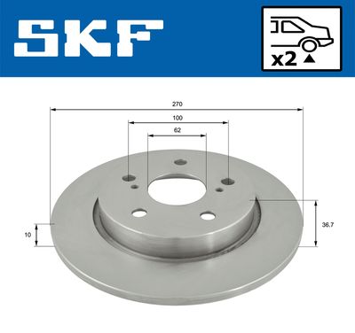 DISC FRANA SKF VKBD90330S2 1