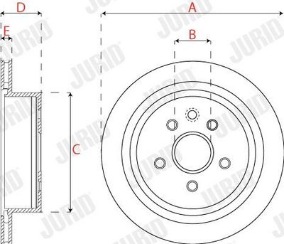 BREMSSCHEIBE JURID 562823JC 2