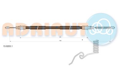 ADRIAUTO 13.0203.1 Трос ручного тормоза для FORD TRANSIT Автобус (FD_ _, FB_ _, FS_ _, FZ_ _, FC_ _) 2.0 DI (F_E_, F_F_, F_G_) ADRIAUTO 13.0203.1 Трос ручного тормоза для FORD TRANSIT Автобус (FD_ _, FB_ _, FS_ _, FZ_ _, FC_ _) 2.0 DI (F_E_, F_F_, F_G_)