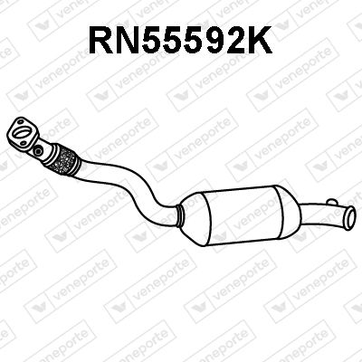 VENEPORTE RN55592K Катализатор  для RENAULT TWINGO I (C06_) 1.2 16V (C06C, C06D, C06K)
