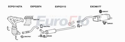 Układ wydechowy EUROFLO CNC4PI166001C