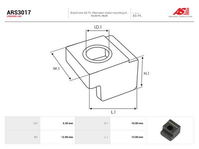 Reparationssats, generator AS-PL ARS3017