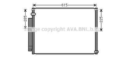 Конденсатор, кондиционер AVA QUALITY COOLING TO5640D для TOYOTA LAND CRUISER PRADO