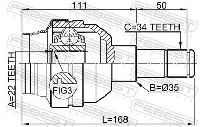 Joint Kit, drive shaft 1011-C100R