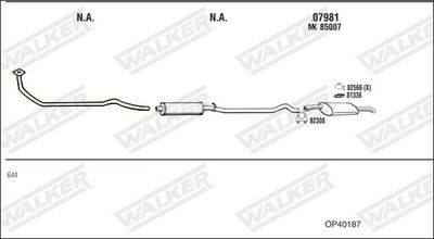 ABGASANLAGE WALKER OP40187