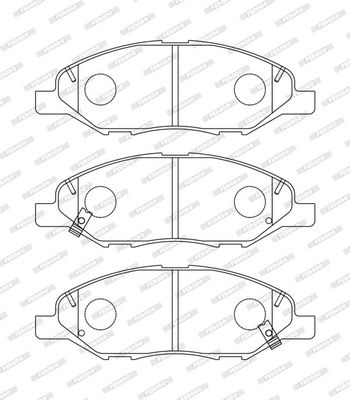 Remblokken set Voor , past: NISSAN CUBE, MICRA II, MICRA III, NOTE, TIIDA 1.0-1.8 08.92-12.12