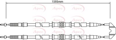 APEC Cable Pull, parking brake CAB1451