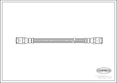 Тормозной шланг CORTECO 19032153 для IVECO DAILY