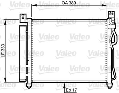 VALEO Condensor, airconditioning (814346)