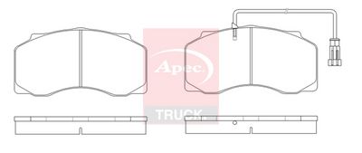 APEC Brake Pad Set, disc brake PAD29077