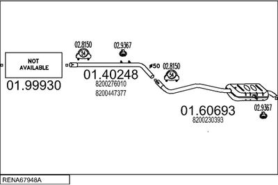 SISTEM DE ESAPAMENT MTS RENA67948A106520