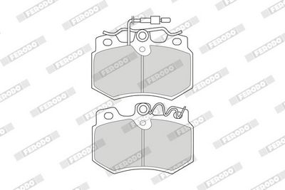BREMSBELAGSATZ SCHEIBENBREMSE FERODO FDB455 1